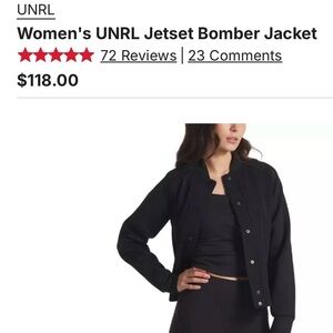 UNRL Women's Jetset Bomber Jacket — Black